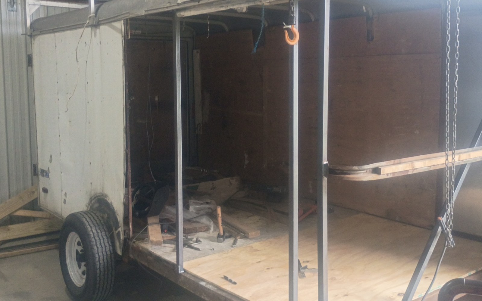 Trailer frame rebuild in the Pro-Line shop