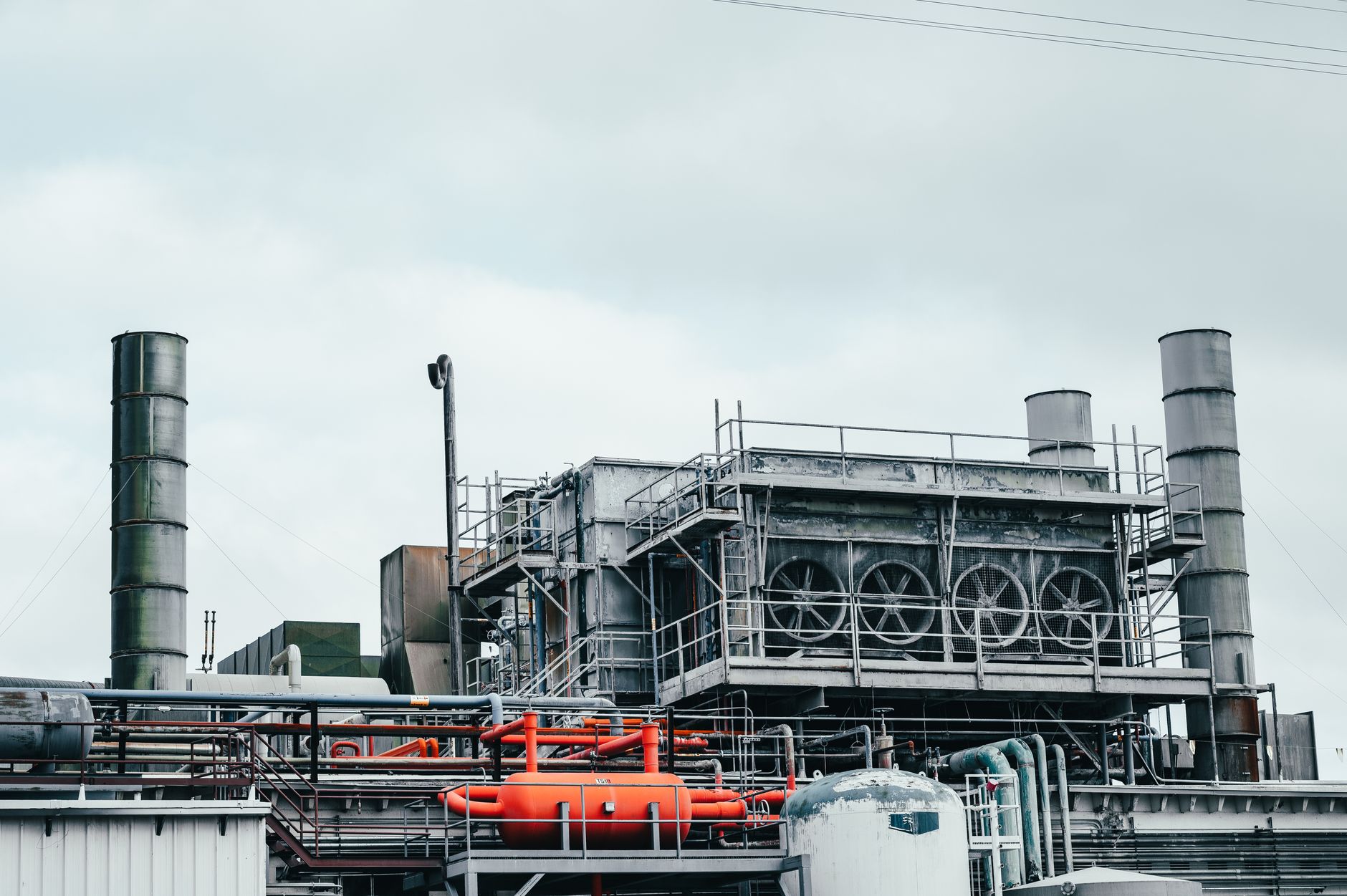 Industrial plant piping and equipment